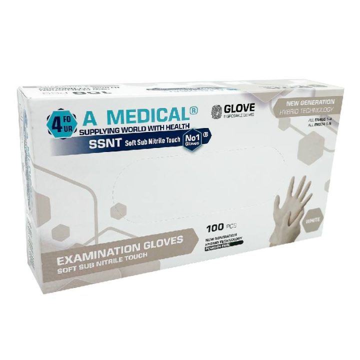 Zaščitne rokavice SSNT A4 Medical Bele M - 0110020