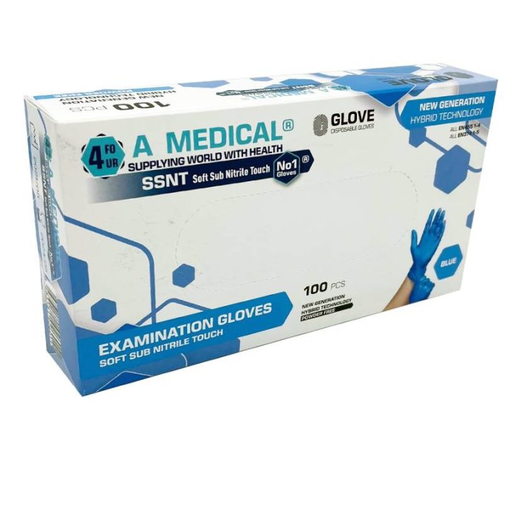Zaščitne rokavice SSNT A4 Medical Modre L - 0110023