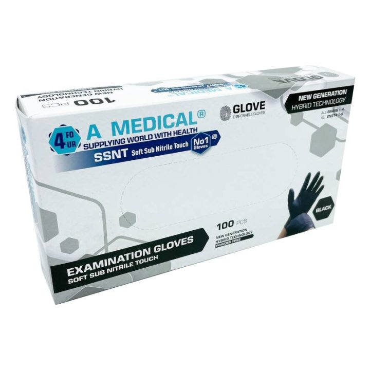 Zaščitne rokavice SSNT A4 Medical Črne L - 0110025
